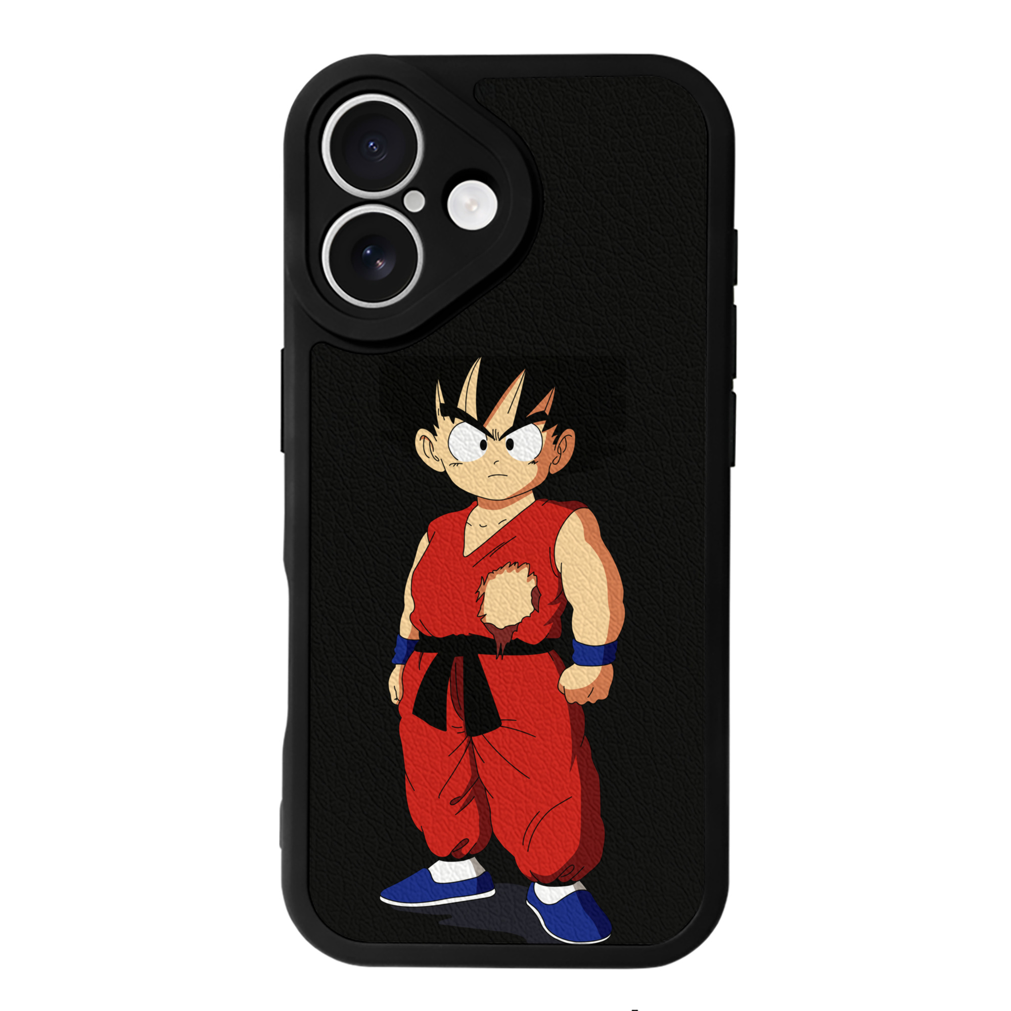 （画像用） ドラゴンボール 孫悟空（そん ごくう）Son Goku カカロット DRAGON BALL Kakarotto 【iPhone 16シリーズ対応】シリコンスマホケース（レザー調） 材質：シリコン